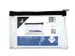 Trousse Kangaro transparent 125x200mm, fermeture éclair noir