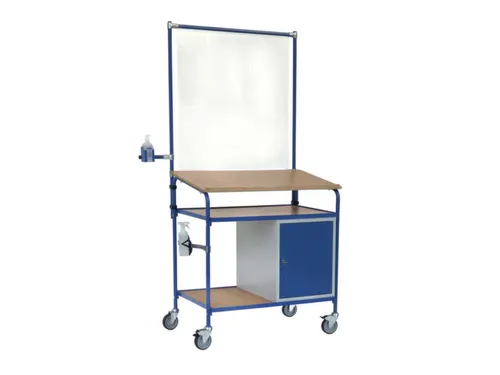 Mobiele lessenaar,m. hygiëne-uitrusting,HxBxD 2305x1105x659mm,m. kast