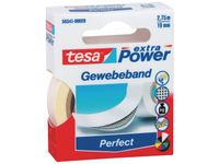 tesa Extra Power Perfect Premium Duct Tape, 19 mm x 2.75 m, Wit