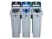 Slim Jim Afval/papier/gemengd 87 liter grijs