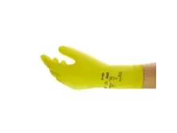 Outlet Ansell AlphaTec 87-650 latex handschoenen, geel, maat 8,5-9, 12