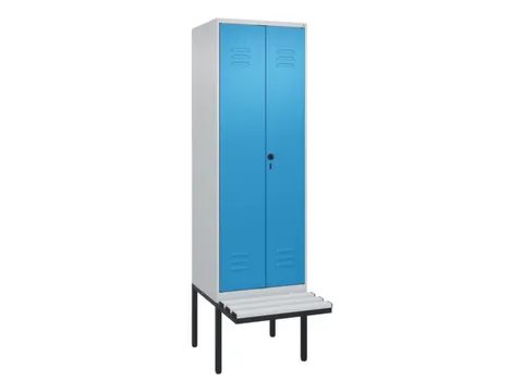 locker voor scheiding van kleding,HxBxD 2120x600x815mm,2vak