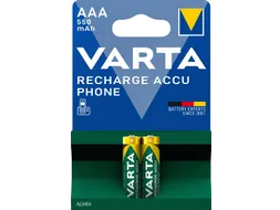 Batterij VARTA oplaadbaar Accu Phone 2x AAA 550mAh