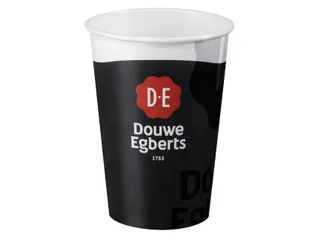 Beker karton Douwe Egberts 180ml zwart 100 stuks - 1