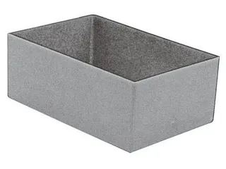 Inzetbak HxLxB 63x162x108mm Polystyreen Grijs 50 stuks - 1