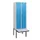 locker met bank,HxBxD 1950x600x815mm,2vak,vak B 300mm,draaigrendel