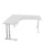 bureau in vrije vorm,HxBxD 740x1600x1600mm,vrije vorm,MP-lichtgrijs