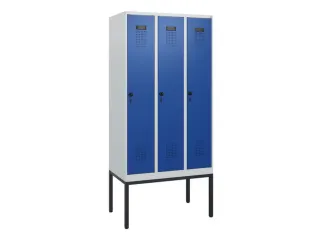 schoollocker,HxBxD 1950x900x500mm,3vak,vak B 300mm,draaigrendel - 2