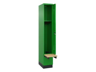 locker met bank,HxBxD 1950x300x815mm,1vak,vak B 300mm,cilinderslot - 1