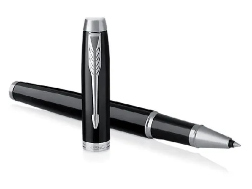 Rollerpen Parker IM Black Lacquer CT Finish Fijn Zwarte inkt