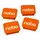Magneet Nobo 18x22mm oranje