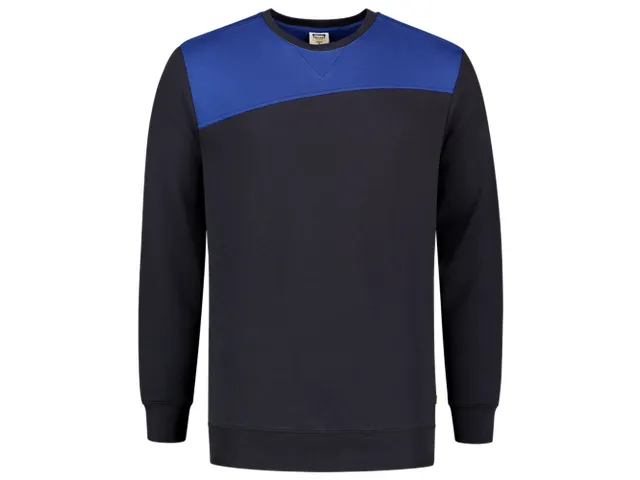 Tricorp 302013 Bicolor naden sweater marine/koningsblauw maat 3XL