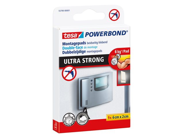 Powerbond Tesa 55790 montagetape ultra 2x6cm 9 stuks