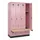 locker met bank,HxBxD 1950x1200x815mm,4vak,vak B 300mm,draaigrendel