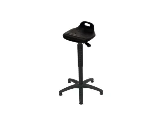 stasteun Zwart PU-schuim-ergonomisch gevormde zitting zwart - 1