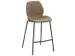 tabouret de bar assise H 650mm assise tissu sable chiné