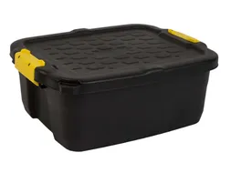 Opbergbox Bankers Box 24 liter met handgrepen robuust zwart