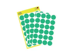 Etiket Avery Zweckform 3006 Rond Ø18mm Groen 96 Stuks