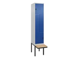 Z-garderobekast,HxBxD 2120x400x815mm,2vak,vak B 400mm,draaigrendel