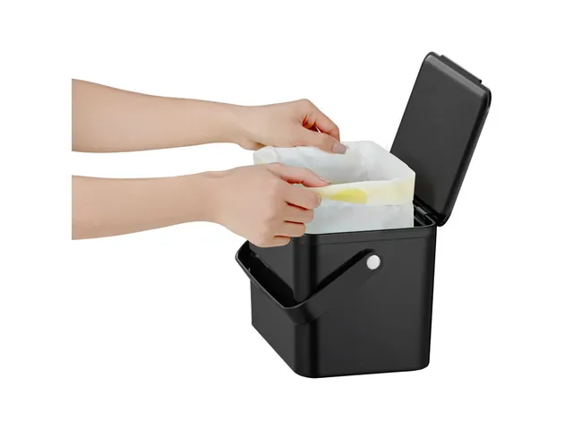 Afvalbak Deco Food Waste Caddy 4 Liter Zwart