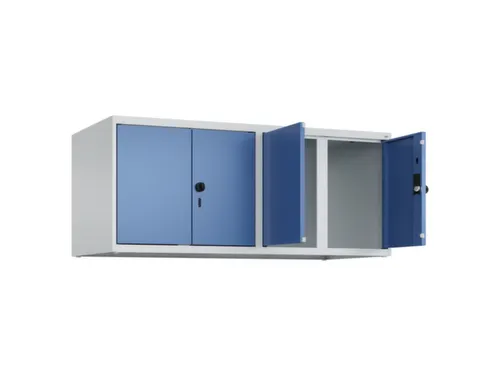 opzetkast,v. locker,4vak.,vak B 300mm,HxBxD 500x1200x500mm,vleugeldeur