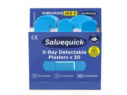 Salvequick Blue X-Ray Detectable-pleister 510003320 4 stuks