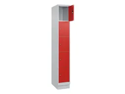 lockerkast,HxBxD 1950x300x500mm,1x5vakken,vak B 300mm,cil.-slot,sokkel