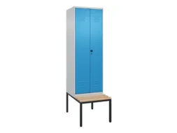 locker voor scheiding van kleding,HxBxD 2120x600x815mm,2vak