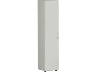 Draaideurkast Hxbxd 1810x400x420mm 4 Legborden/5 Oh Lichtgrijs - 1
