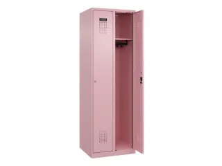 locker,HxBxD 1850x600x500mm,2vak,vak B 300mm,cil.-slot,staand op vloer - 2