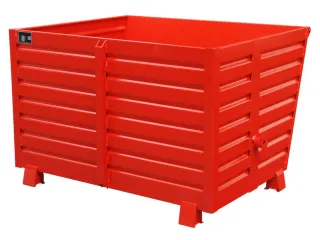 Kiepbak 1000x1500x1200mm 1.5m³ 140kg 2000kg Ral3000 - 1