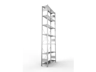 systeemstelling,grondveld,CLIP,HxBxD 3000x1056x336mm,vakl. 150kg - 5
