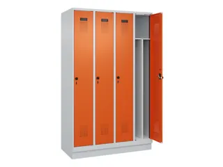locker voor scheiding van kleding,HxBxD 1950x1200x500mm,4vak - 1