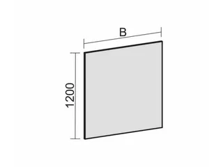 scheidingswand,v. kantoor-scheidingswand,textiel,HxB 1200x1800mm - 4