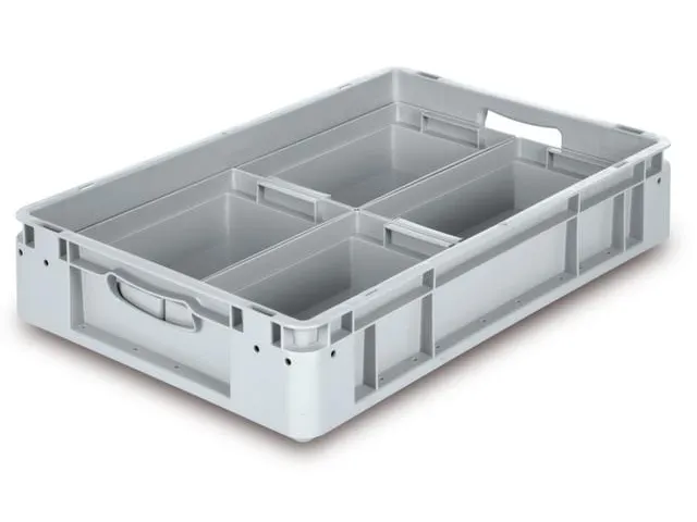 inzetbak,v. stapelbak,HxLxB 80x280x178mm,deling 1/4,PP