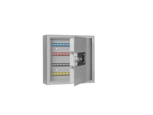 sleutelkast,80haak,HxBxD 430x460x130mm,romp RAL7035,front RAL7035