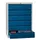 ladekast 1000x1023x600mm 6laden cilinderslot RAL7035 front RAL5010