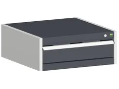 ladekast HxBxD 250x650x650mm 1lade RAL7035 front RAL7016