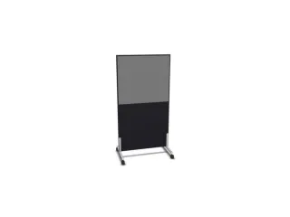 scheidingswand,HxB 1545x800mm,CC-zwart,BN8078-grijs - 1