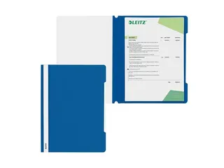 Leitz 4191 Snelhechter A4 PVC Blauw Documentmap 60 Vel - 4