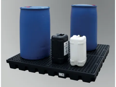 PE-opvangbak,opvangvol. 200l,HxBxD 150x1600x1600mm