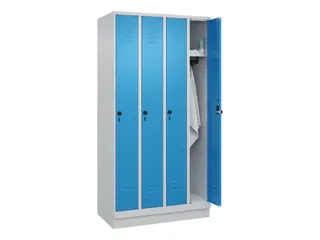 locker,HxBxD 1950x1000x500mm,4vak,vak B 250mm,draaigrendel,sokkel - 3