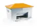 Strooigoedbak Gvk 550l 780x1340x990mm Grijs/Oranje M. Uitschep Opening