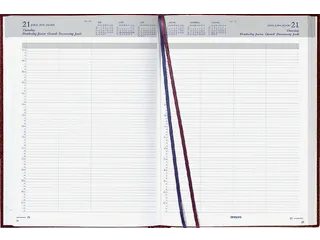 Agenda 2027 Brepols Bremax Santex A4 1dag/2pag 8 kolommen bordeaux - 1