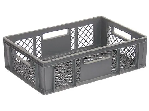 Euronorm Stapelkrat Pe 170x600x400mm 33liter Open Grijs