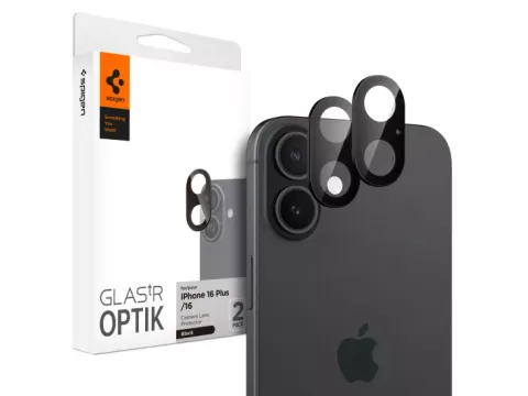 Spigen Optik iPhone 16 / iPhone 16 Plus camera beschermer 2 pack