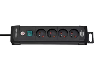 Stekkerdoos Brennenstuhl Premium 4vdig H05VV-F 3G1.5 1.8m zwart FR/BE - 4
