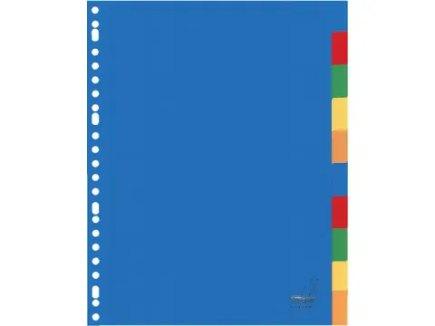 Tabblad Kangaro A4 blanco PP 120micron 10-delig 23-gaats krimp a 5 set