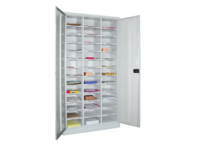 post-/sorteerkast,HxBxD 1950x1000x400mm,RAL7035,front RAL7035