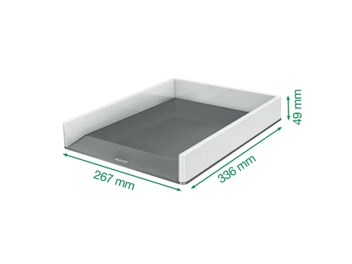 Brievenbak Leitz WOW wit/grijs C4 A4+
